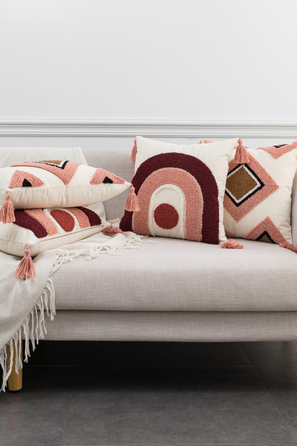 Geometric Decorative Bed Pillows