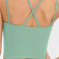 Double-Strap Cropped Yoga Cami