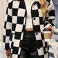 Double Take Checkered Coat